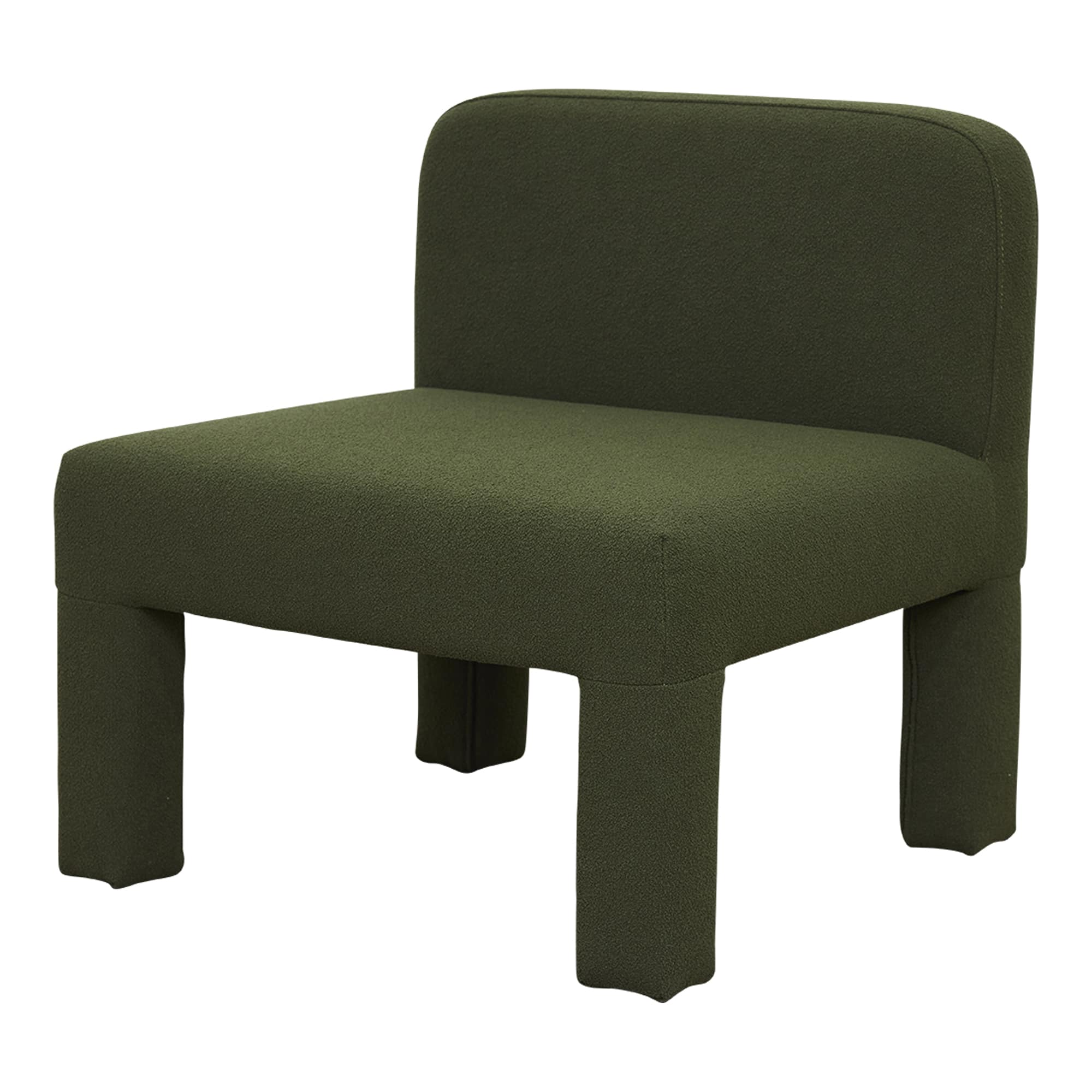 Alice Occasional Chair Forest Green Boucle