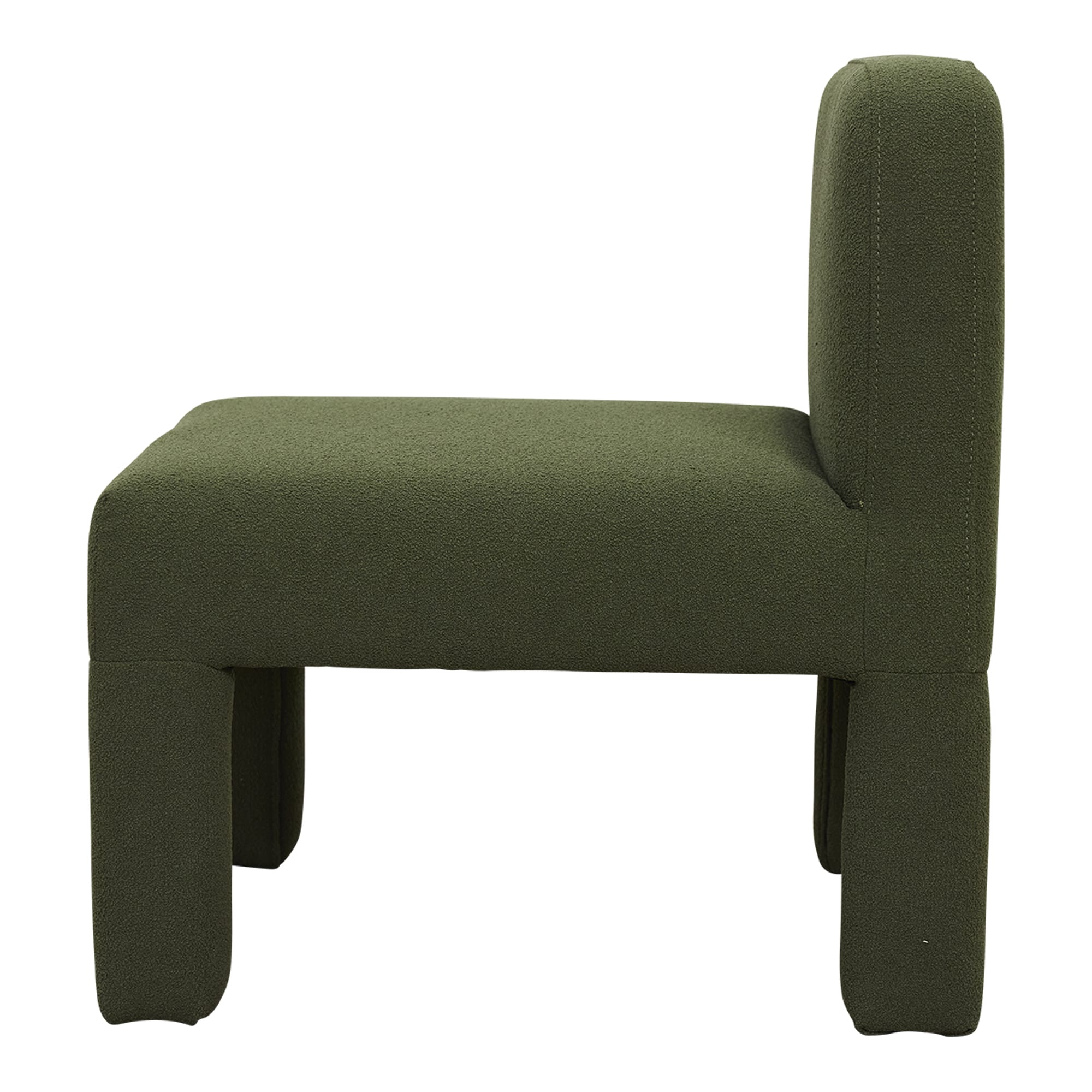 Alice Occasional Chair Forest Green Boucle