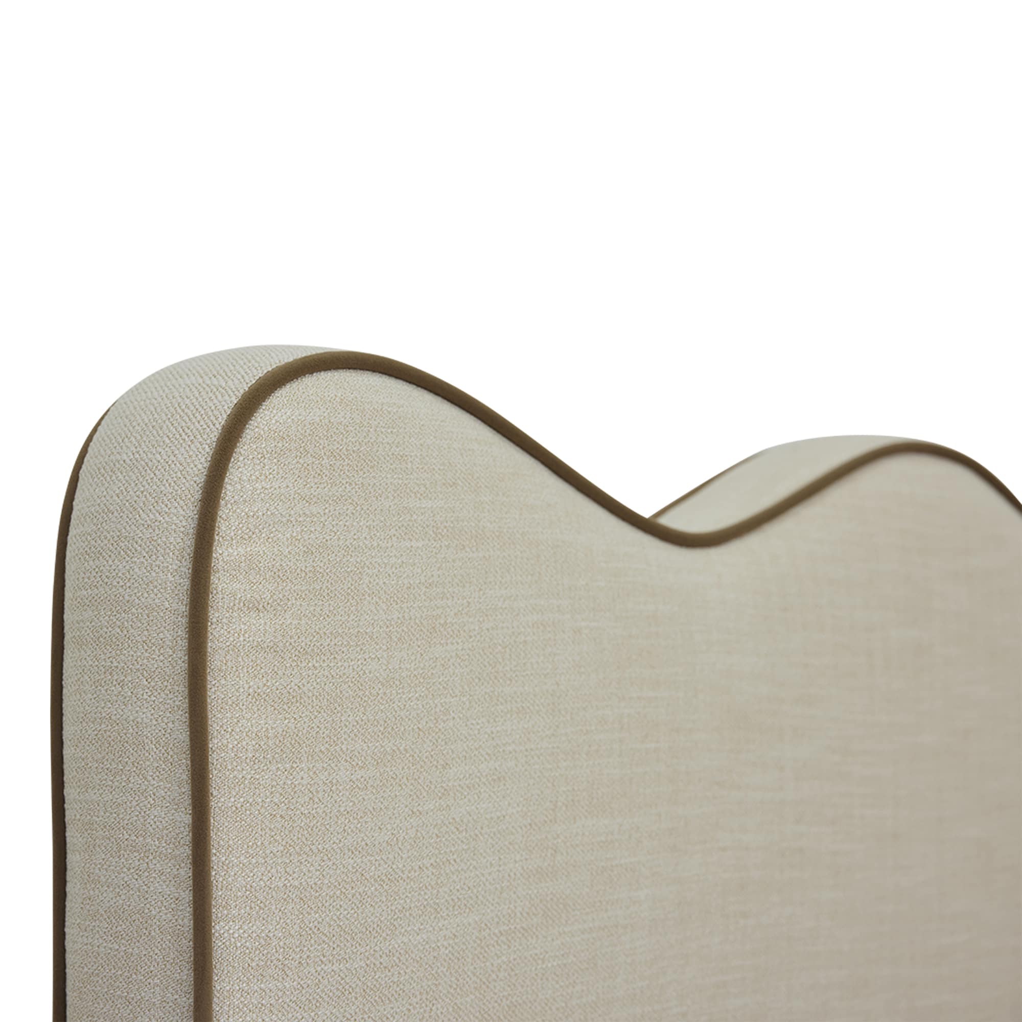 Ophelia Queen Headboard Oatmeal + Taupe