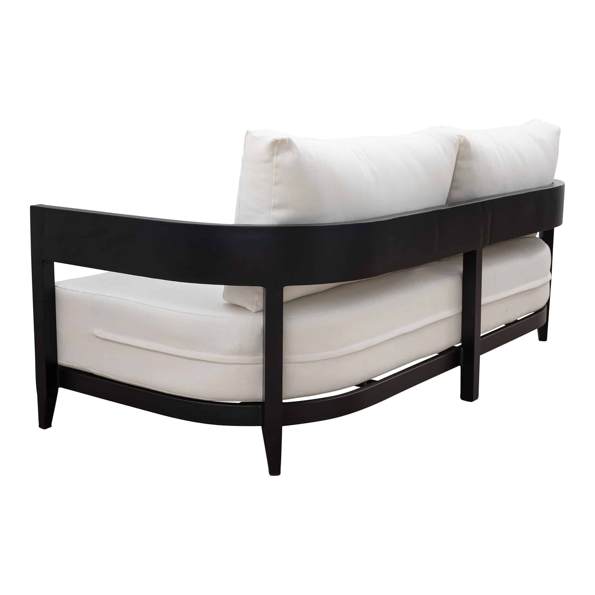 Rocco Outdoor Sofa Black + White
