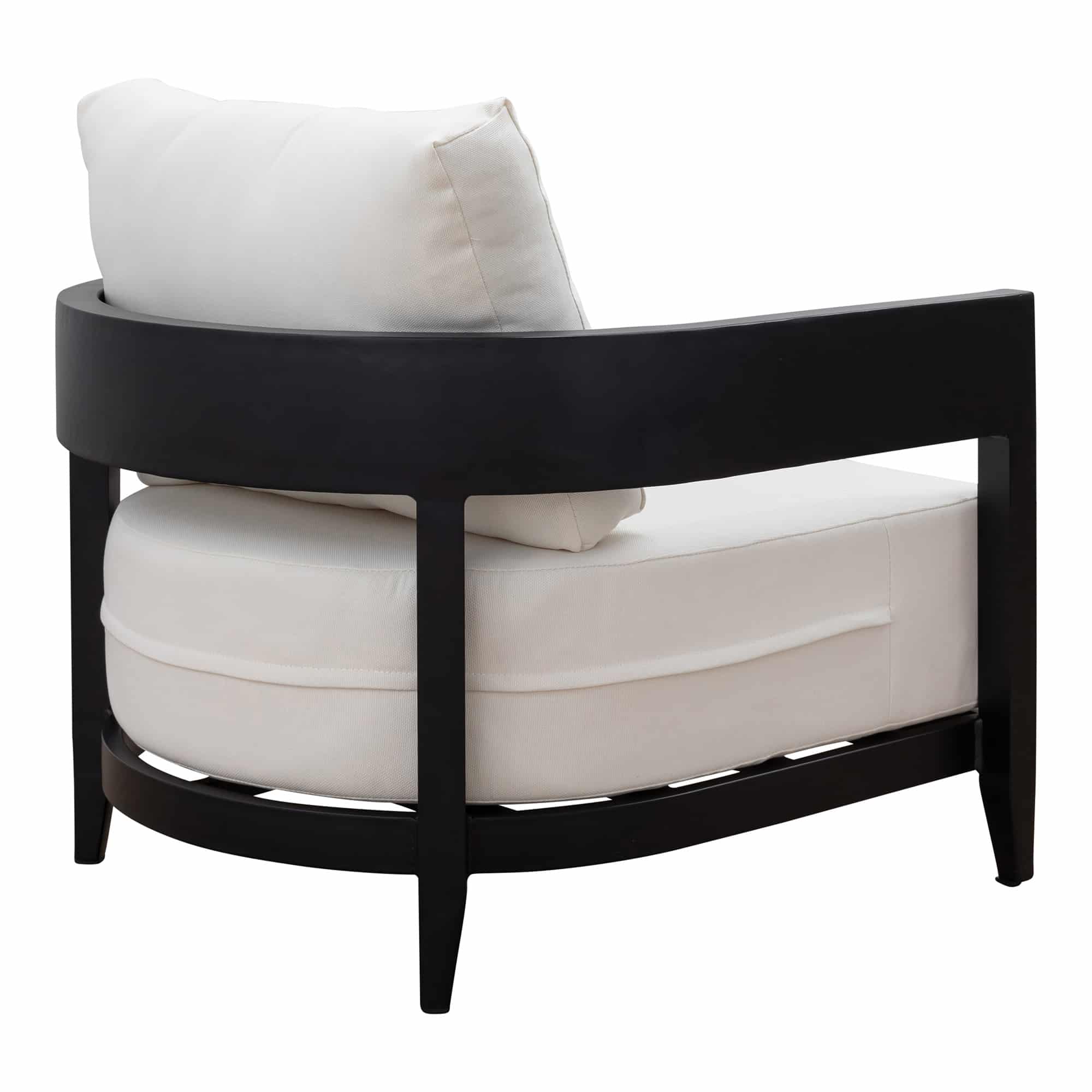 Rocco Outdoor Armchair Black + White