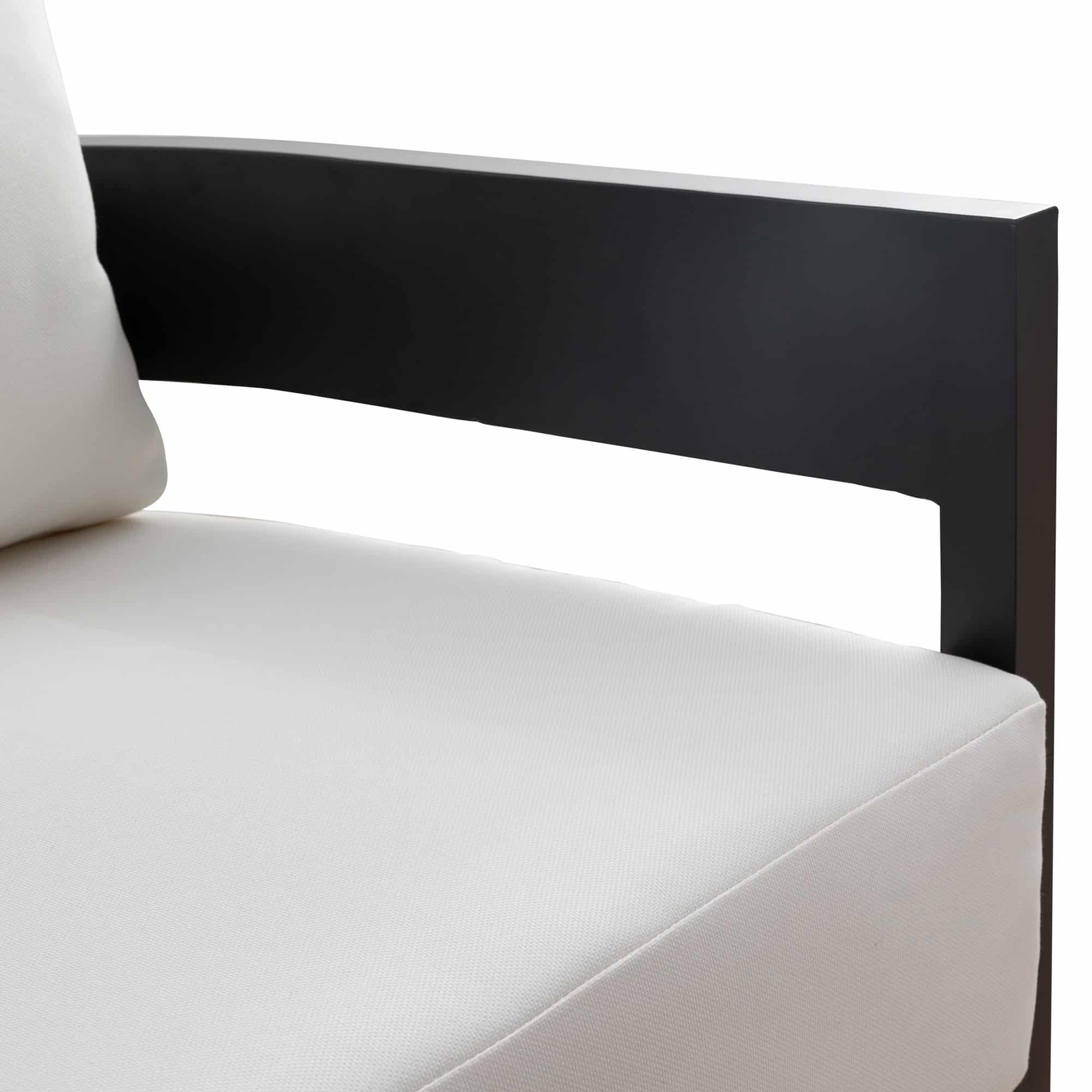 Rocco Outdoor Armchair Black + White