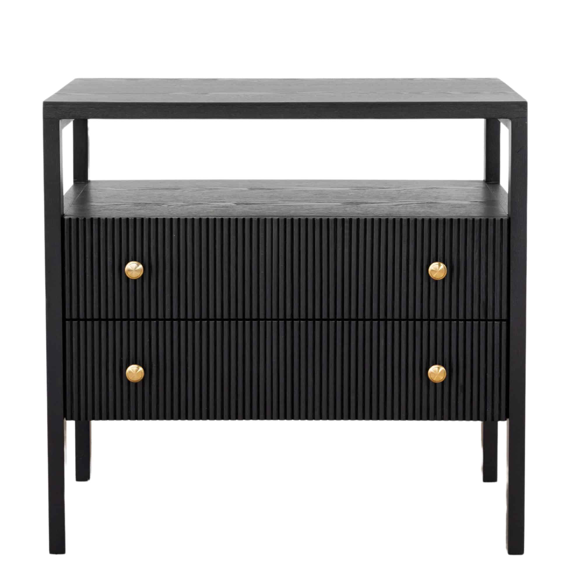 Mari Bedside Table Black