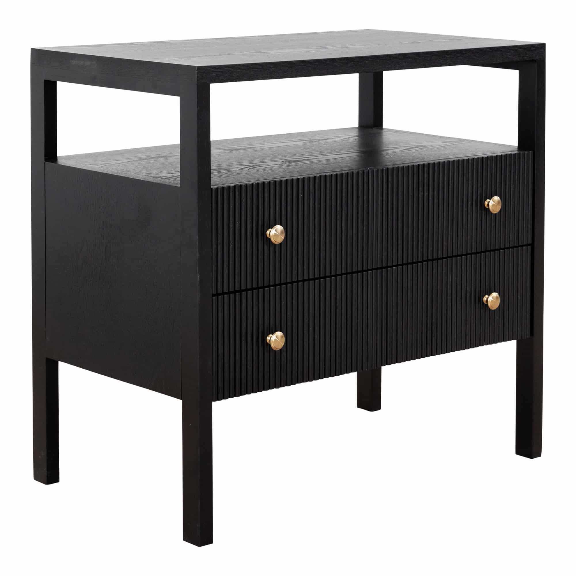 Mari Bedside Table Black