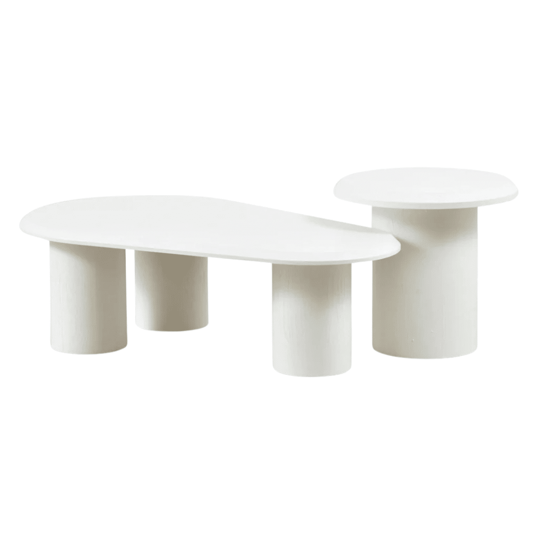 Jai Nested Coffee Table White